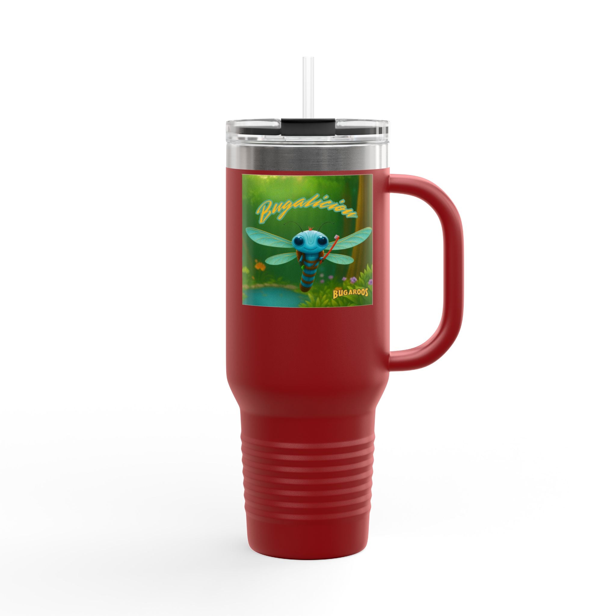 Bugaboo Dragonfly 40oz Insulated Travel Mug — Cute Cartoon Insect Design