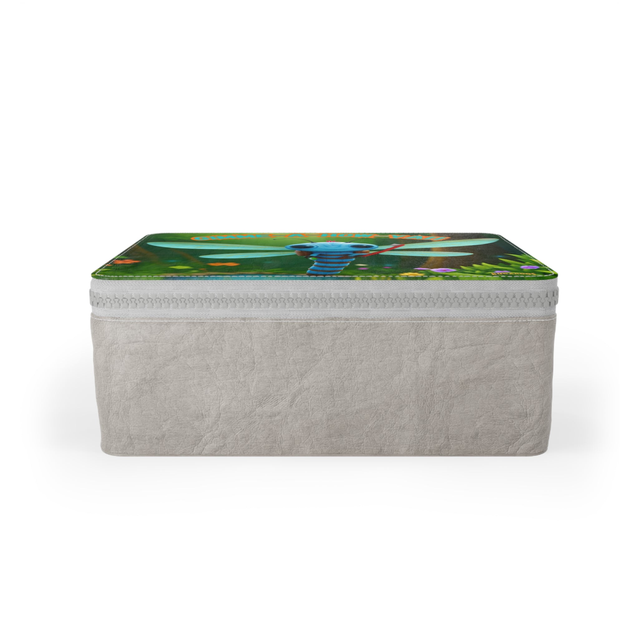 Paper Lunch Bag — Cute Dragonfly Illustration "Gimme-A-How-Y'all" Kids Lunch Tote