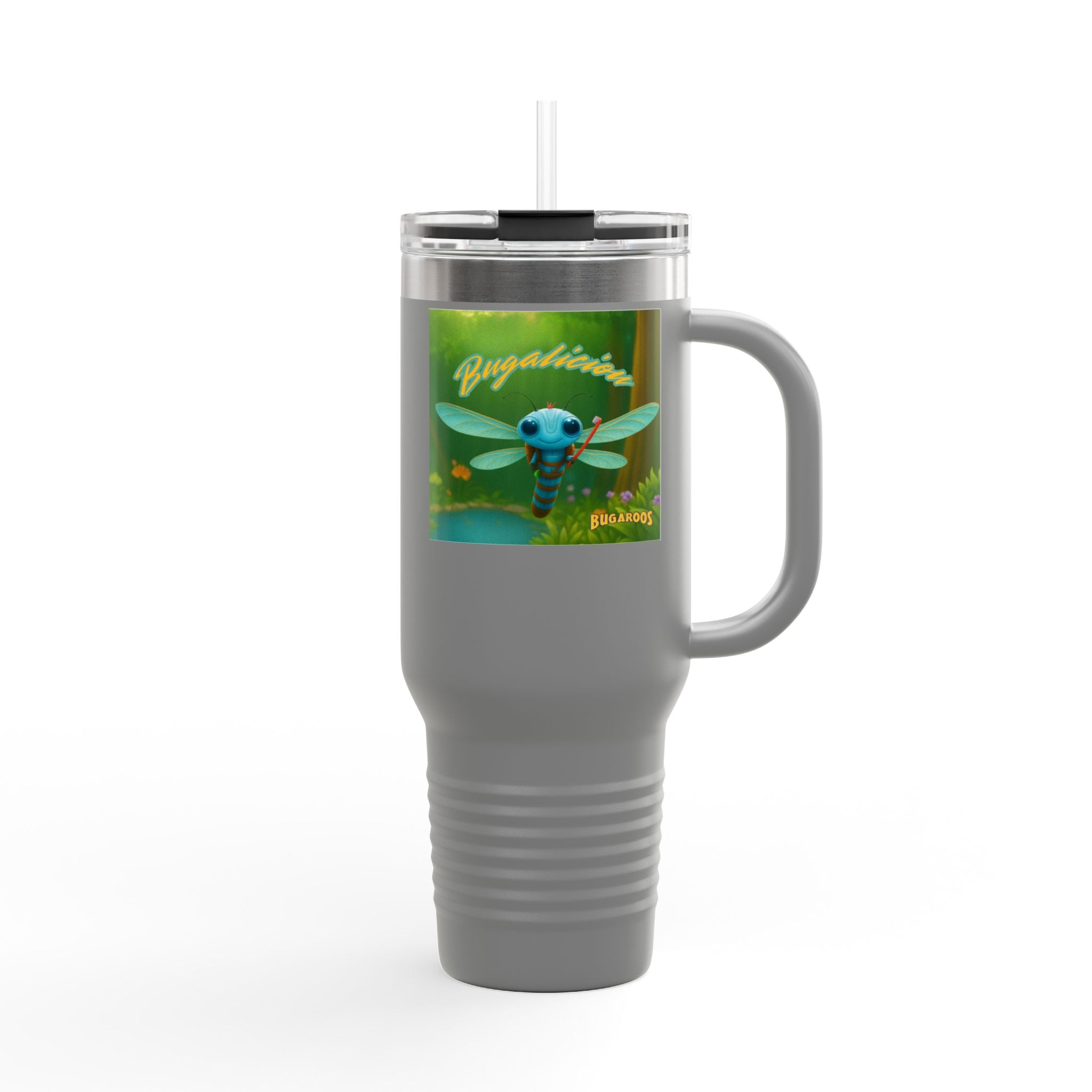 Bugaboo Dragonfly 40oz Insulated Travel Mug — Cute Cartoon Insect Design