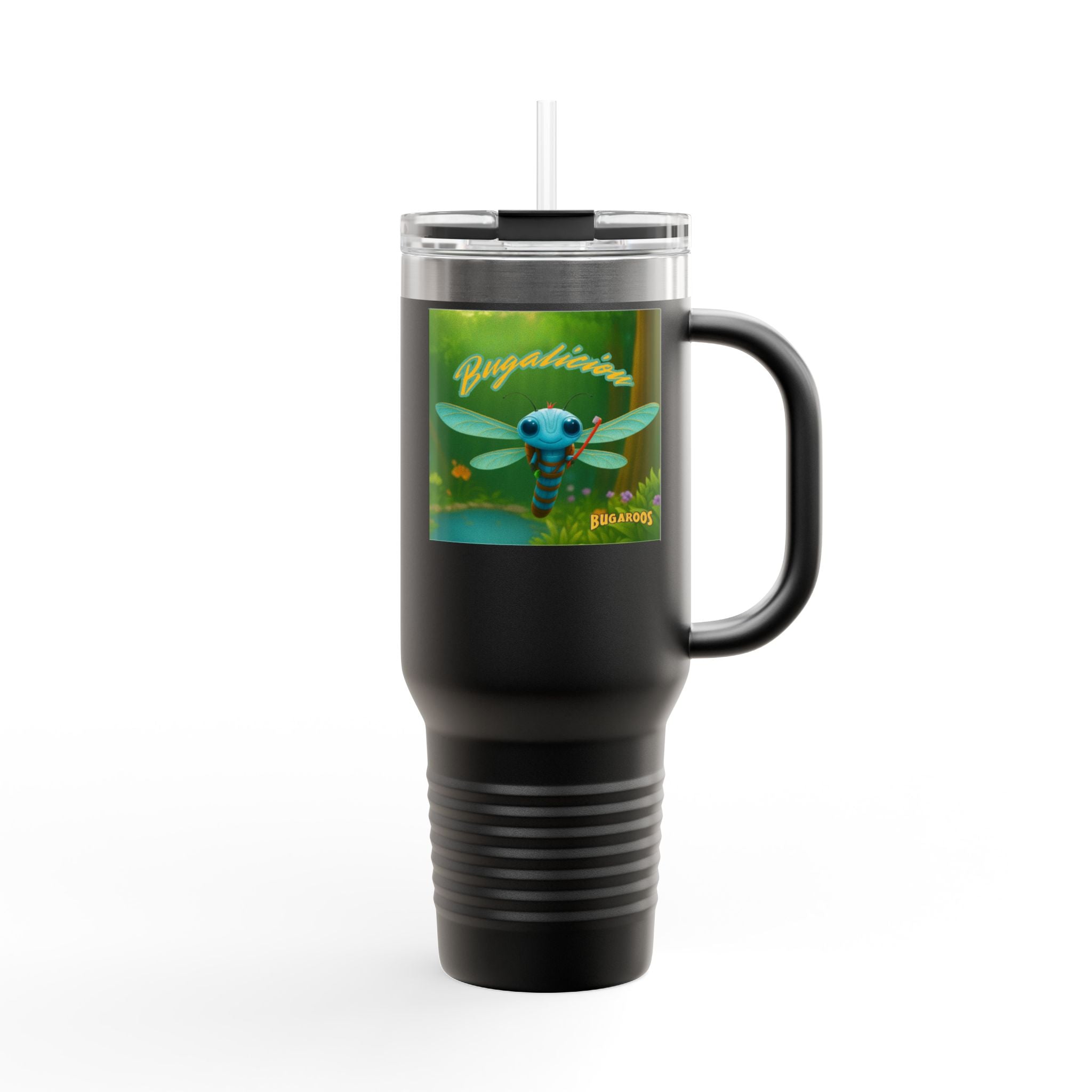 Bugaboo Dragonfly 40oz Insulated Travel Mug — Cute Cartoon Insect Design