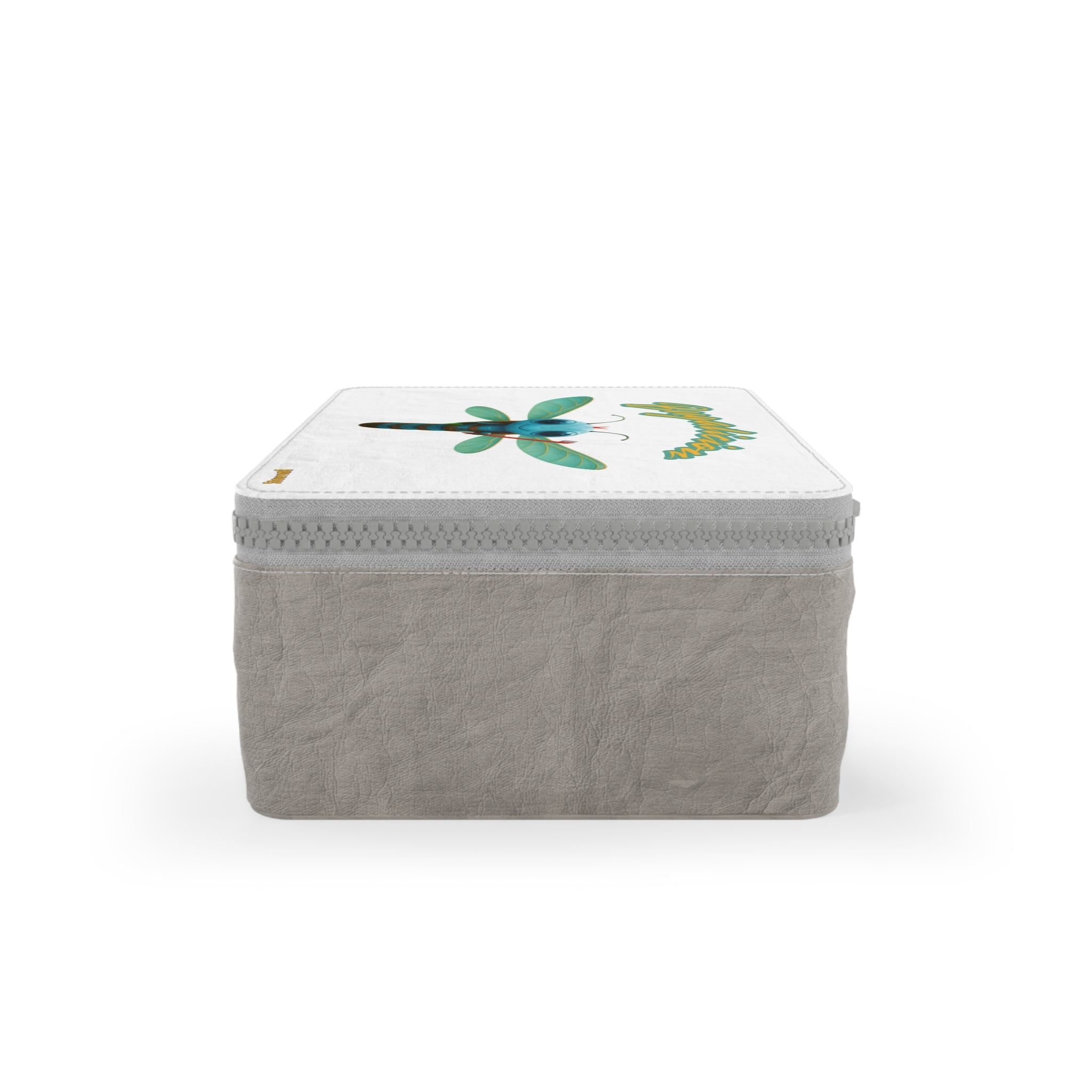 Paper Lunch Bag — 'Bugalicious' Cute Blue Dragonfly Lunch Tote