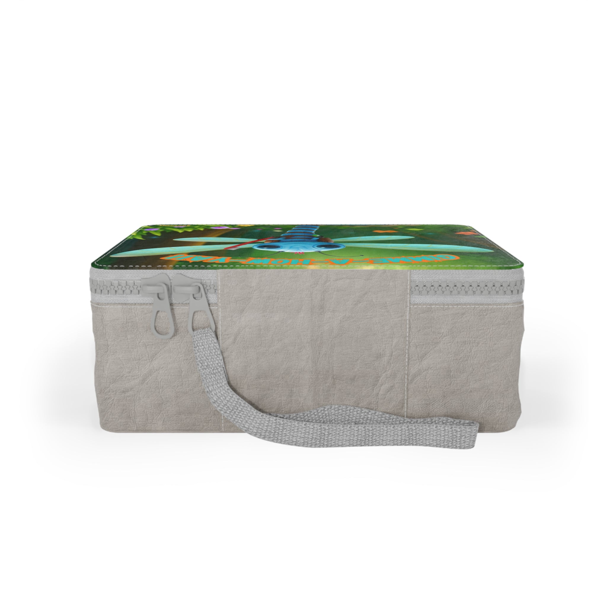 Paper Lunch Bag — Cute Dragonfly Illustration "Gimme-A-How-Y'all" Kids Lunch Tote