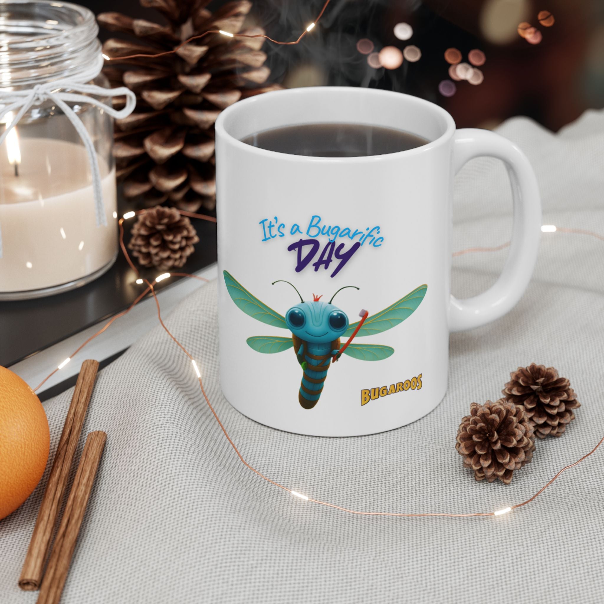 Dragonfly Ceramic Mug – Whimsical Nature Tea & Coffee Cup