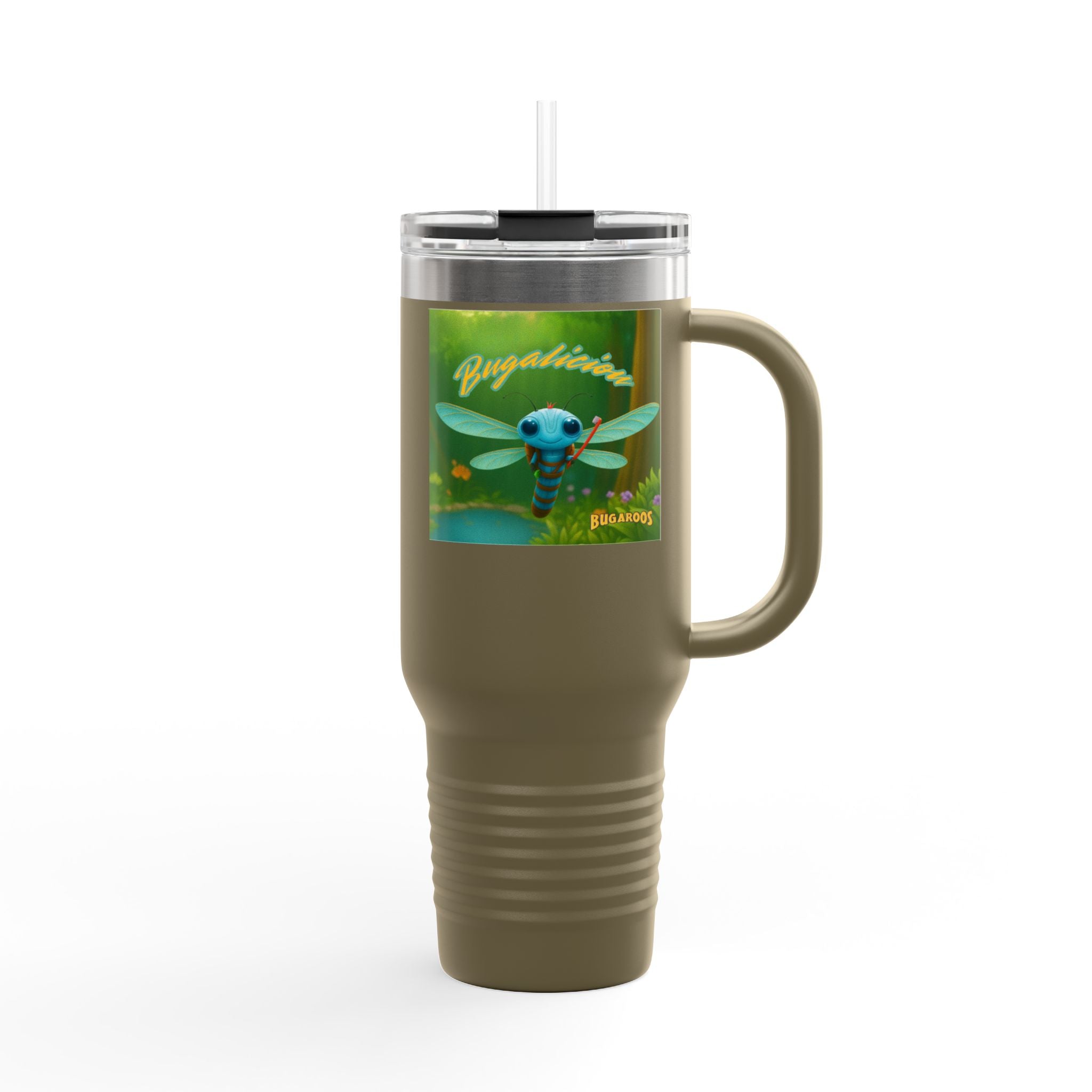 Bugaboo Dragonfly 40oz Insulated Travel Mug — Cute Cartoon Insect Design