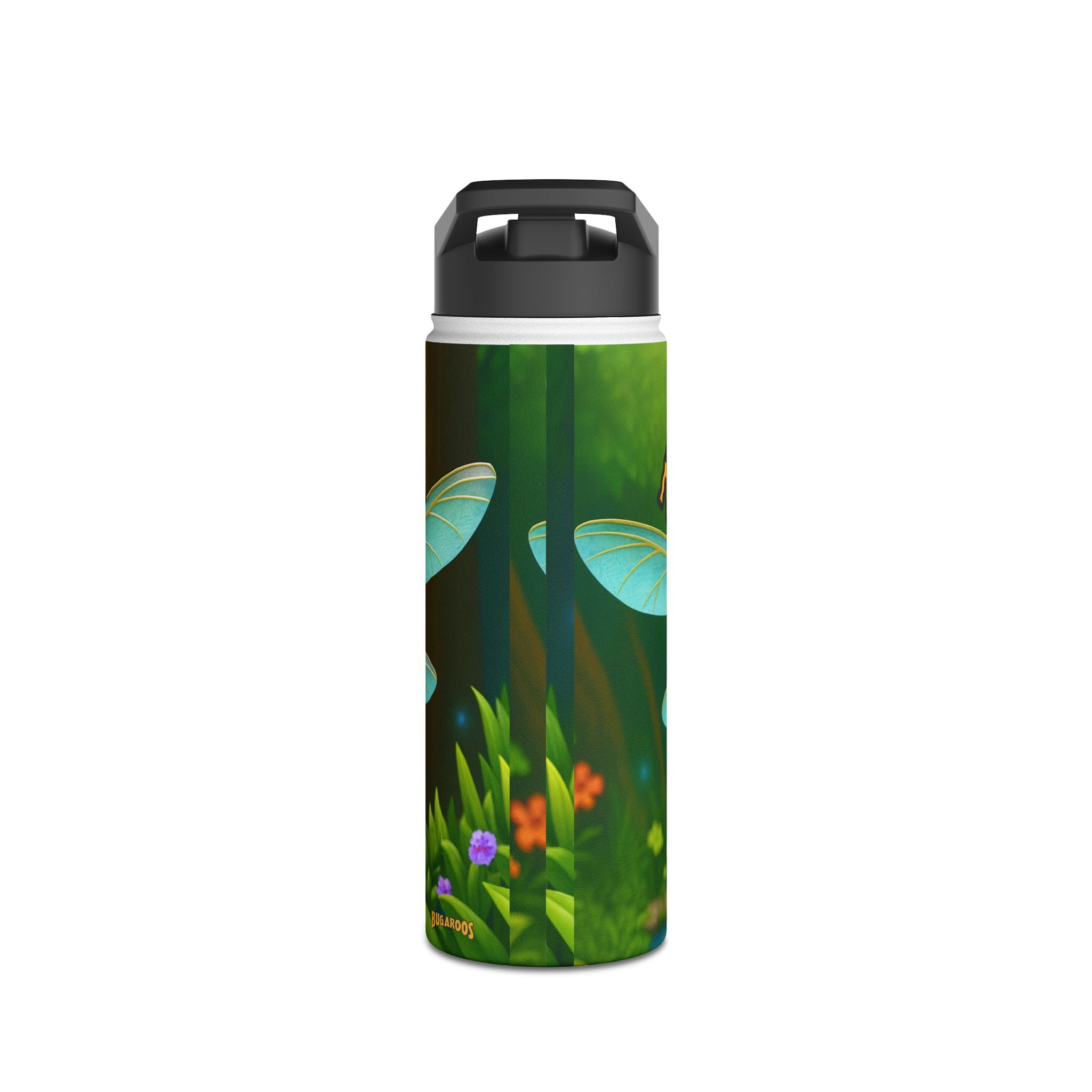 Kid's Dragonfly Water Bottle — "Zap Zoom!" Stainless Steel Adventure Bottle