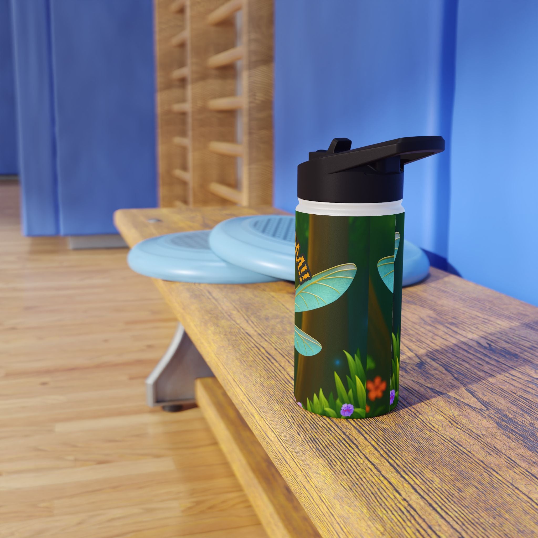 Kid's Dragonfly Water Bottle — "Zap Zoom!" Stainless Steel Adventure Bottle